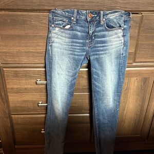American Eagle Outfitters Dark Blue Skinny Jeans